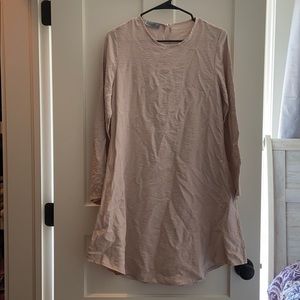 Cute Nude Long Sleeved Dress